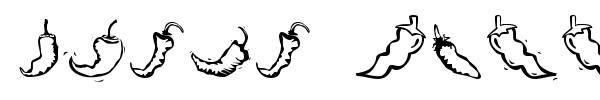 Chili Pepper Dingbats font preview